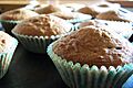 Fairy cakes close up on tray