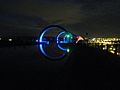 Falkirk Wheel at night (2) - geograph.org.uk - 2205737
