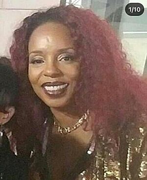 Famed wardrobe stylist Pilar Scratch and aunt legend Rah Digga (cropped).jpg