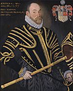 Field Marshal Sir William Pelham, Lord Justice of Ireland (d 1587) by Hieronimo Custodis