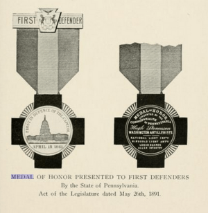 First Defenders' Medals