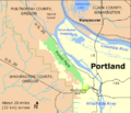 Forest Park in Portland.location map