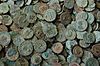 Pile of coins from the Frome Hoard