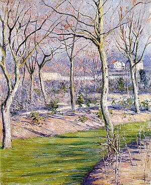 G. Caillebotte - Le jardin du Petit Gennevilliers en hiver