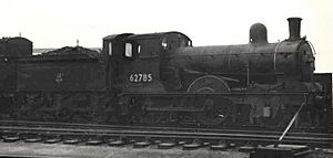 GER 2-4-0 62785 at Stratford 1959