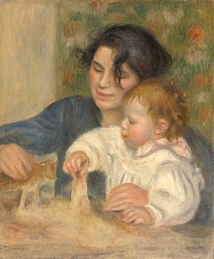 Gabrielle et Jean, by Pierre-Auguste Renoir, from C2RMF cropped