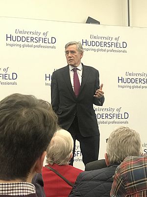 Gordon Brown at University of Huddersfield