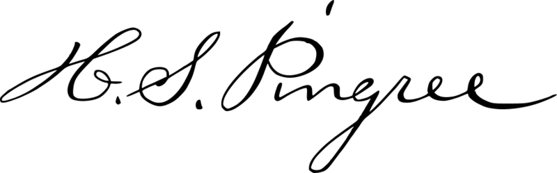 Hazen S. Pingree Signature