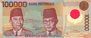 Indonesia 1999 100000r o