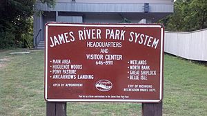 James River Park Headquarters sign
