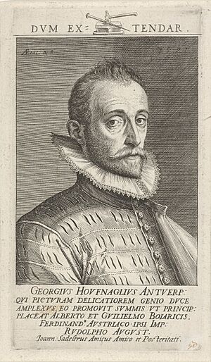 Jan Sadeler (I) - Portrait of Joris Hoefnagel