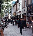Japanese student in bookstore street, Kanda-Jinbochō, Tokyo (1967-05-02 by Roger W)