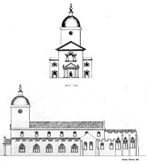 John Wood plans for Llandaff Cathedral