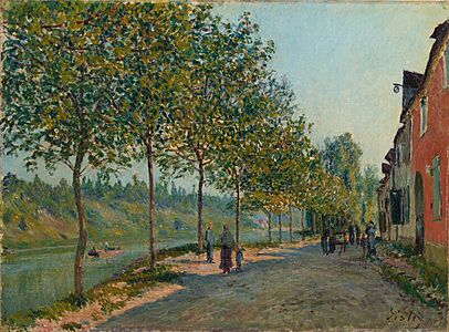 June Morning in Saint-Mammès - Alfred Sisley - Artizon Museum Tokyo