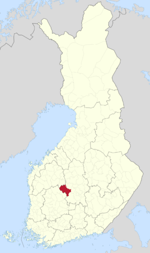 Location of Keuruu in Finland