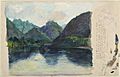 La Farge, John, Study of Afterglow from Nature (Tahiti, Entrance to Tautira Valley), 1891