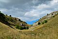 Lathkill Dale, view of upper dale near Lathkill Head cave