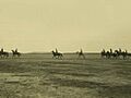 Li Yuanhong riding horse and attend parade