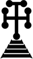 Lombard Calvary cross potent (transparent)