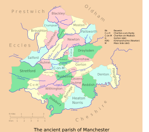 Manchester parish map