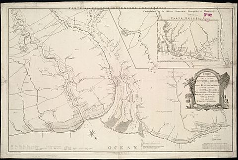 Map of Essequibo and Demerara, 1798