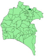 Map of Hinojales (Huelva)