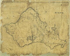Outline of the ʻEwa District from 19th century Hawaiian map