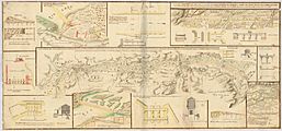 Mapa General que demuestra los cinco Proyectos del Canal Imperial de Aragón Gregorio Sevilla