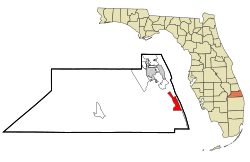 Location in Martin County and the state of Florida
