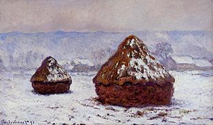 Monet grainstacks-snow-effect-1891 W1274