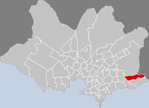 Location of Carrasco Norte in Montevideo