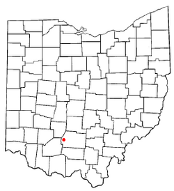 Location of South Salem, Ohio