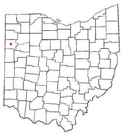 Location of Van Wert, Ohio