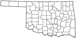 Location of Fairview, Oklahoma