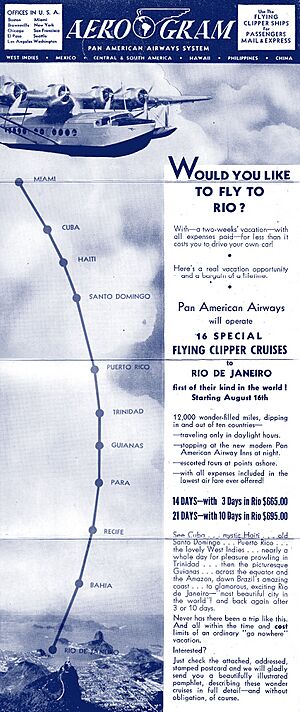 PAA Flying Clipper Cruises to South America 1941