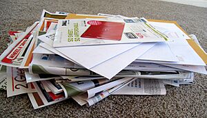 Pile of junk mail