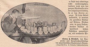 Professional tea-taster George F. Mitchell in 1927