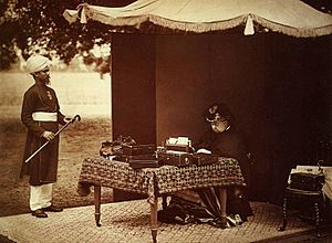Queen Victoria and an Indian servant