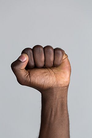 Raised fist