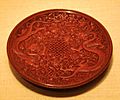 Red lacquerware dish, Ming Dynasty