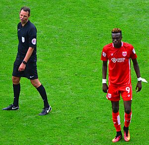 Referee James Linington feels Tammy Abraham's pain (28712920603)