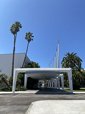Santa Monica Civic Auditorium entrance pavilion 2023 September