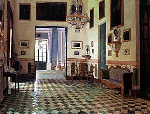 Santiago Rusiñol - Interior del palacio de Víznar