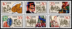 Stamps of Germany (DDR) 1982, MiNr Zusammendruck 2716-2721