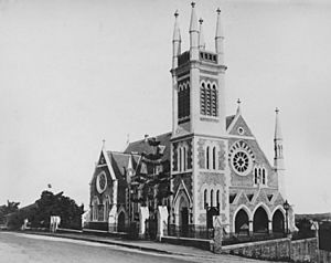 StateLibQld 2 389705 Second Wickham Terrace Presbyterian Church in Brisbane, 1890