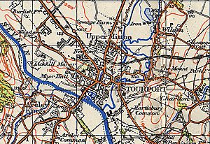 Stourport-on-Severn OS map 1942