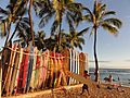 Surfboards in Waikiki