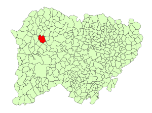 Location in Salamanca