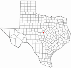 Location of Goldthwaite, Texas