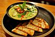 Thai green chicken curry and roti.jpg